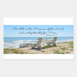 Be Still in the Presence of the Lord, Psalm 37:7 Sticker
