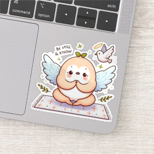 Be Still & Know Inspirational Hummingbird Sticker