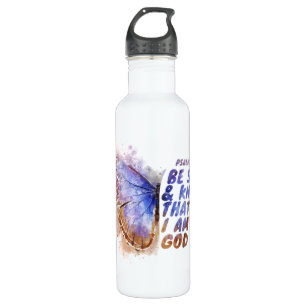 Be Still & Know That I Am God: Women’s Butterfly   710 Ml Water Bottle