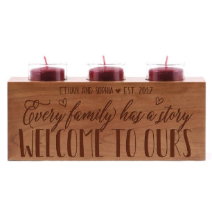Be Still & Know That I Am God Wooden Candle Holder