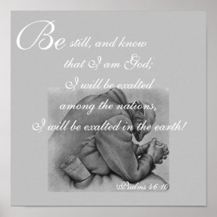 Be still poster