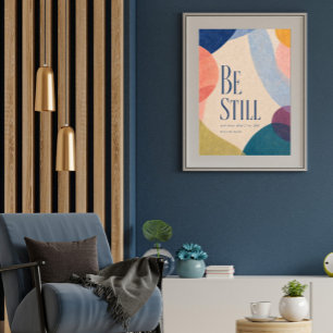 BE STILL   Psalm 46:10 Christian Poster