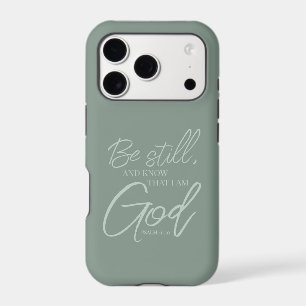 Be Still Psalm 46:10 Modern Scripture Sage Green