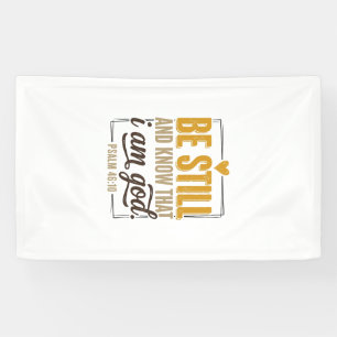 Be Still Psalm 46_10 Vintage Christian Shirt Desig Banner