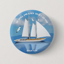 "Be still" Sailing Boat on Calm Water