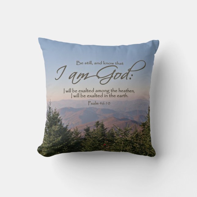 Be Still Throw Pillow  (Front)
