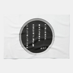 "Be Strong and Courageous" Bible verse from Joshua Kitchen Towel