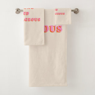 Be Strong And Courageous Joshua 1 9 Bible Verse Bath Towel Set
