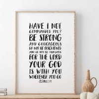 Be Strong And Courageous, Joshua 1:9