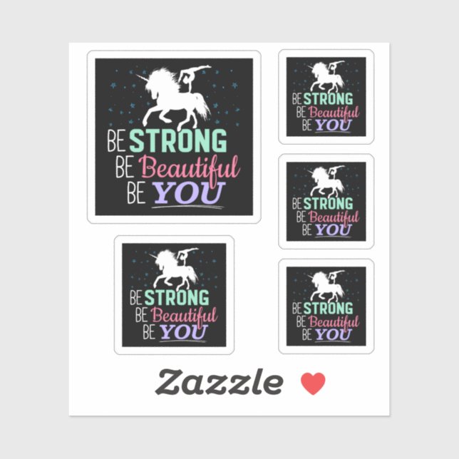 Be Strong Beautiful You - Gymnastics Unicorn (Sheet)