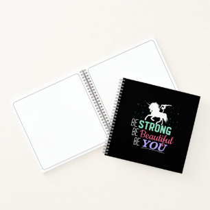 Be Strong Beautiful You - Gymnastics Unicorn Notebook