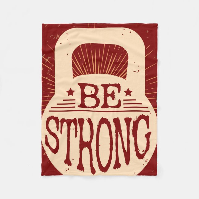 Be Strong Fleece Blanket (Front)