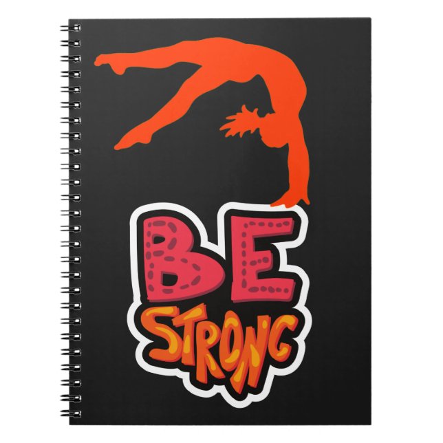 Be Strong Gymnastics    Notebook (Front)
