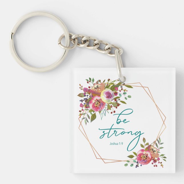 Be Strong Keychain (Front)