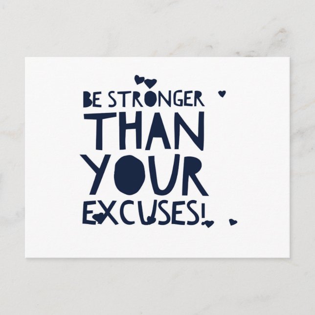 Be strong postcard (Front)