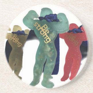 Be Strong Sandstone Coaster