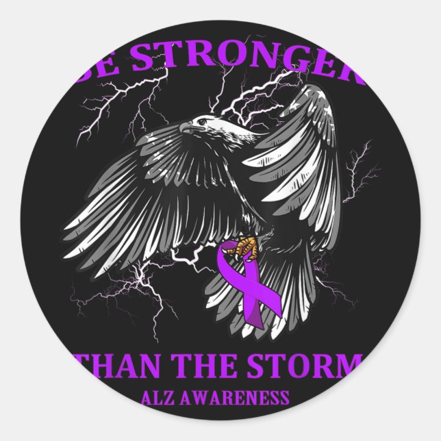 Be Stronger Than The Storm Heimer  Classic Round Sticker (Front)