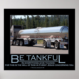 Be Tankful Poster