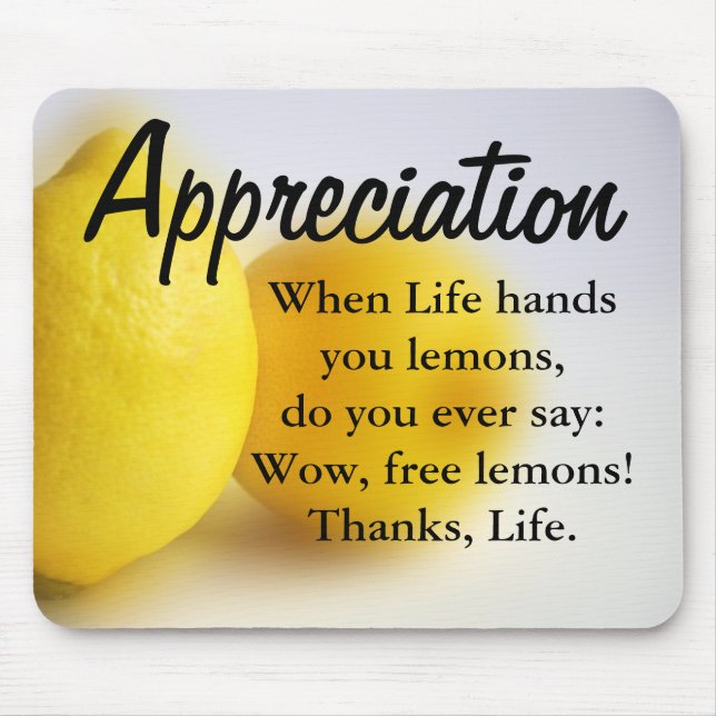 Be thankful and count your blessings mouse pad (Front)