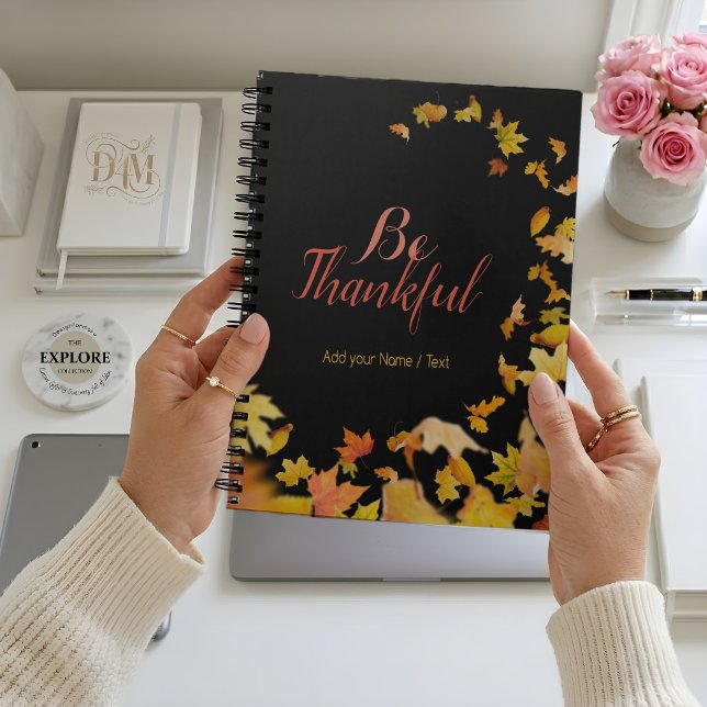 Be thankful autumn fall leaves NOTEBOOK (Creator Uploaded)