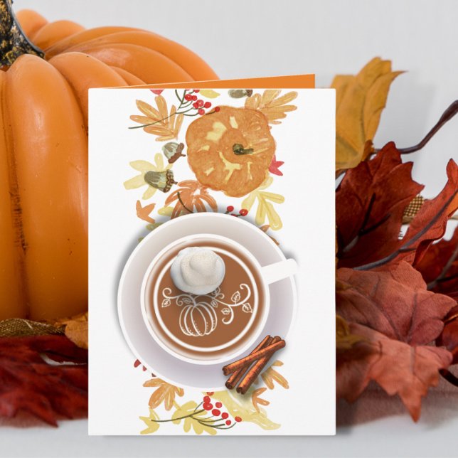 Be Thankful for Pumpkin Spice Season Greeting Card (Creator Uploaded)