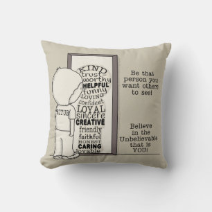 Be That Person Throw Pillow