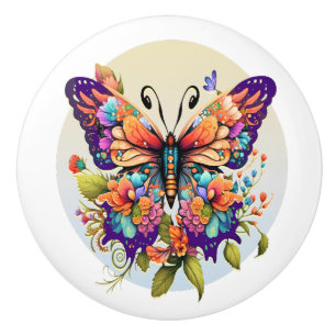 "Be the Beautiful Butterfly" Ceramic Knob