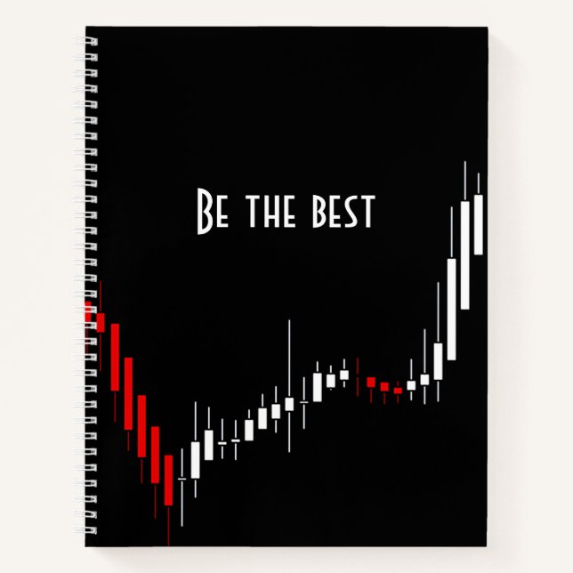 Be the best. Stock market monitor graph notebook (Front)