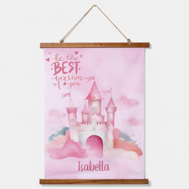Be the best version of you customizable hanging tapestry (Front)