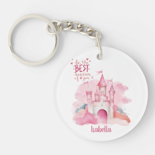 Be the best version of you customizable keychain (Front)