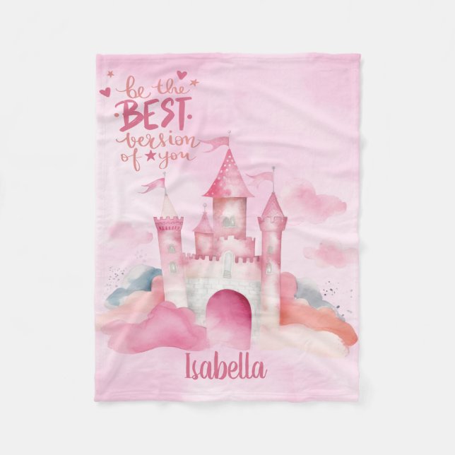 Be the Best version of you Fleece Blanket (Front)