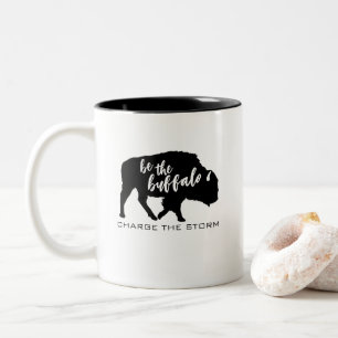 Be the Buffalo Silhouette Two-Tone Coffee Mug