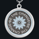 Be The Change - 3 Word Quote Necklace<br><div class="desc">Wear a three word quote necklace  to motivate and inspire yourself or give it as a unique and memorable gift to your family and friends.The message necklace with  the original designs combine inspiration with beauty</div>