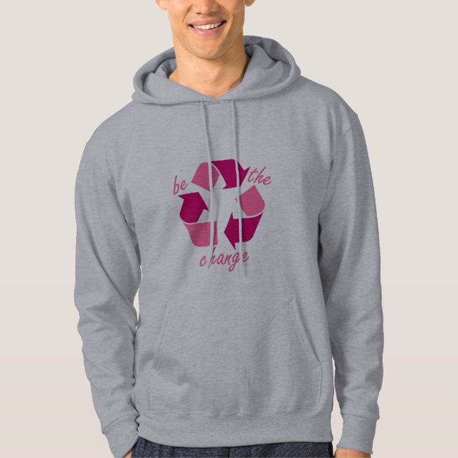 "be the change" by b-leave hoodie (Front)