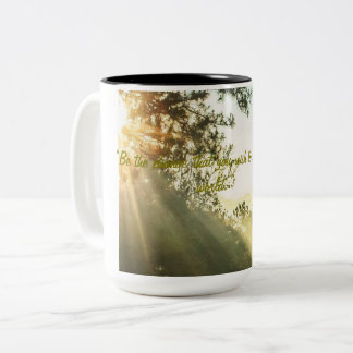 "Be the Change: Inspire Transformation" Two-Tone Coffee Mug