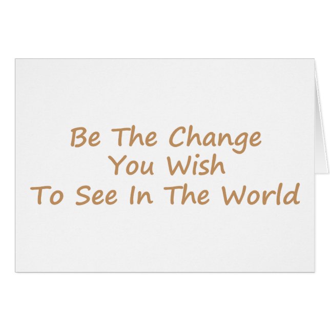 Be the Change jaune (Devant horizontal)