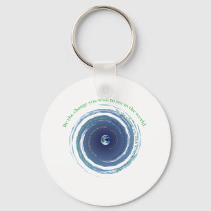 Be The Change Keychain