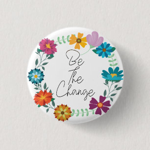 be the change quote 1 inch round button