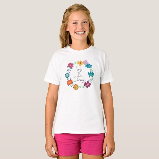 be the change quote   T-Shirt (Front Full)