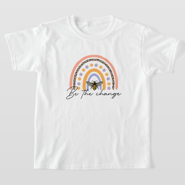 Be the Change Vintage Beekeeping Enthusiast Tee (Laydown)