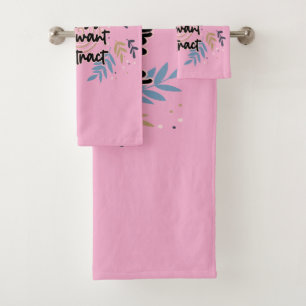 Be The Energy You Want To Attract Bath Towel Set