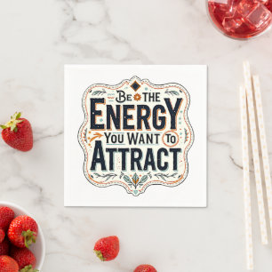 Be the Energy You Want to Attract Napkin