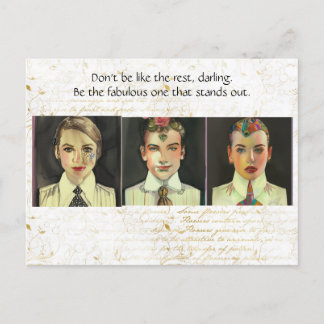 Be the fabulous one postcard