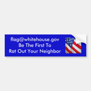 Be The First To Rat Out Your Neighbour Bumper Sticker