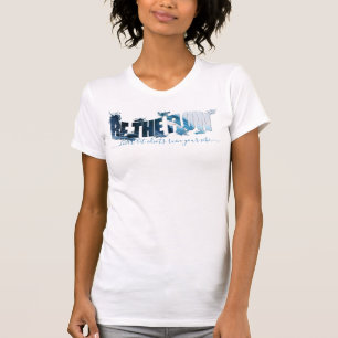 Be The Flow Breaking Wave & Slogan T-Shirt