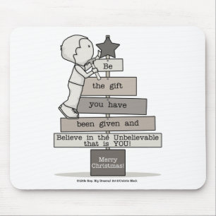 Be the Gift-Christmas Tree Mouse Pad