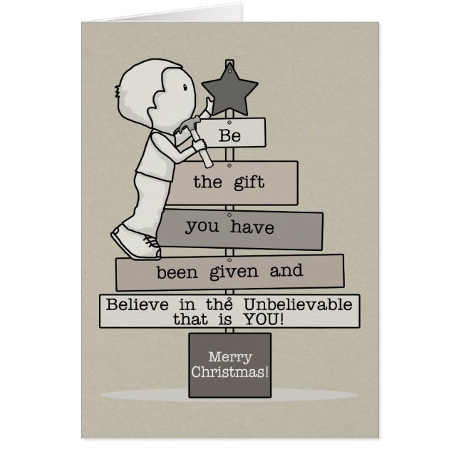 Be the Gift-Christmas Tree (Tan) (Devant)