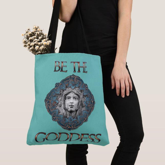 Be The Goddess Tote Bag (Close Up)