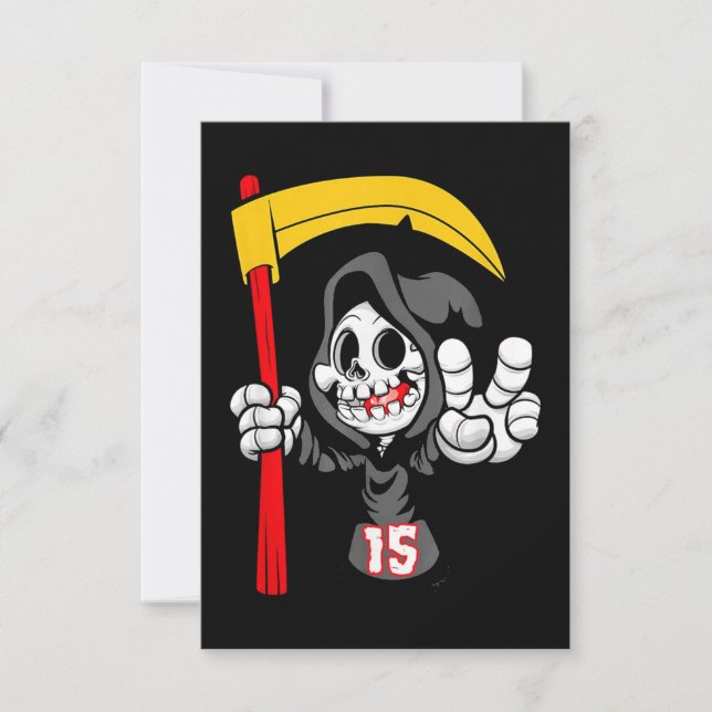 Be The Grim Reaper Football tshirt Card (Front)