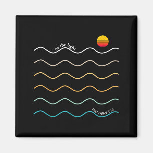 Be The Light Boho Christian Bible Verse Worship Ch Magnet